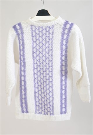 VINTAGE 80S JUMPER IN WHITE