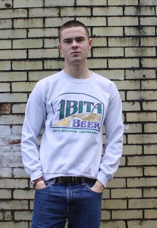 VINTAGE GREY PRINT SWEATSHIRT