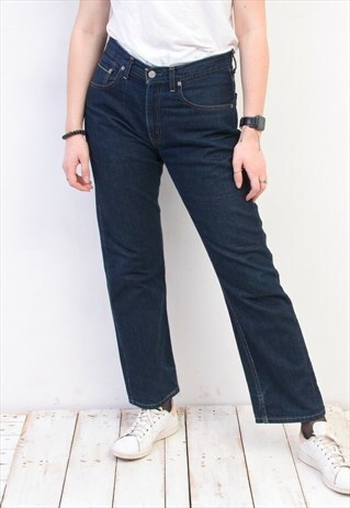VINTAGE LEVI WOMEN'S 752 JEANS DENIM TROUSERS PANTS W32L30