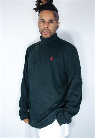 RALPH LAUREN 1/4 ZIP SWEATSHIRT