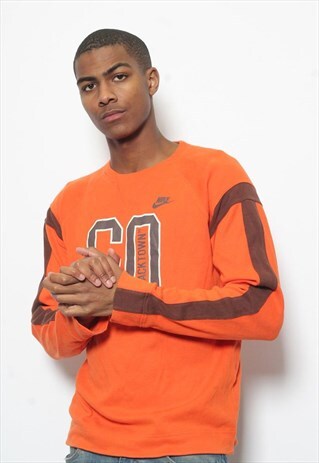 VINTAGE NIKE LOGO SWEATSHIRT ORANGE