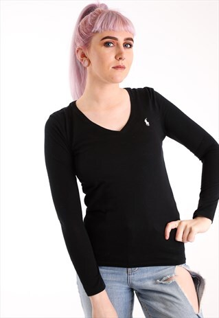 VINTAGE RALPH LAUREN LONG SLEEVES T-SHIRT NT359