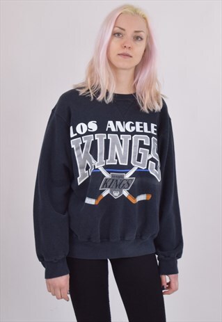VINTAGE 90S BLACK CHAMPION LOS ANGELES KINGS SWEATSHIRT