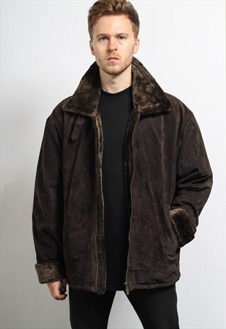 VINTAGE SUEDE AVIATOR JACKET