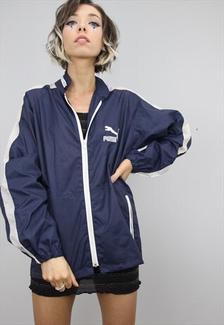 VINTAGE OVERSIZED PUMA FESTIVAL WATERPROOF RAINCOAT MAC