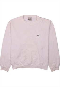 Vintage 90's Nike Sweatshirt Swoosh Crew Neck White XXLarge