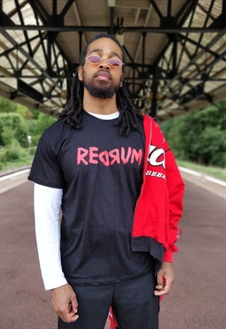 REDRUM MOVIE SLOGAN T-SHIRT