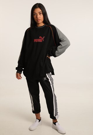 VINTAGE PUMA PRINTED SPELLOUT SWEATSHIRT
