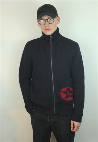 VINTAGE D&G ZIP-UP JUMPER, LARGE