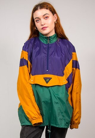 VINTAGE 90'S PUMA MULTICOLOUR CAGOULE JACKET