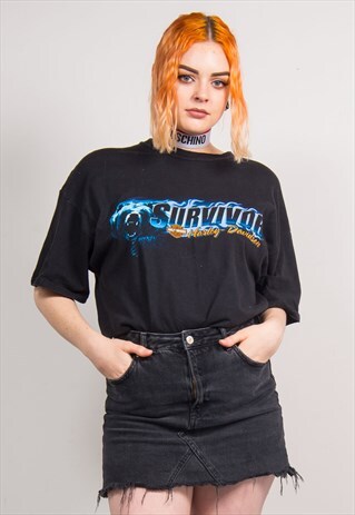 HARLEY-DAVIDSON VINTAGE 90'S BLACK T-SHIRT
