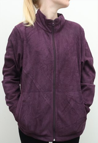 purple zip up fleece