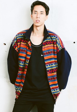VINTAGE AZTEC FLEECE JACKET