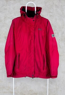 Jack Wolfskin Texapore Jacket Red 4x4 Waterproof Women's S