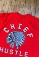 RED PRINT T - SHIRT