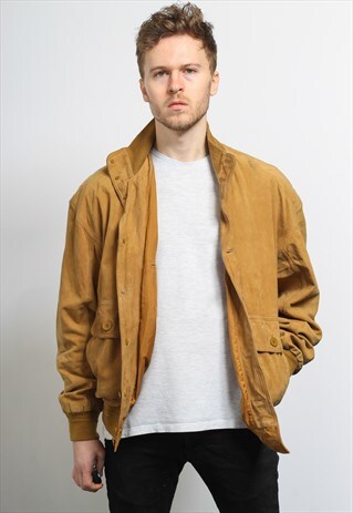VINTAGE SUEDE BOMBER JACKET