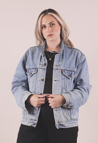 VINTAGE LEVI'S 90S GRUNGE BLUE DENIM JACKET /A6052