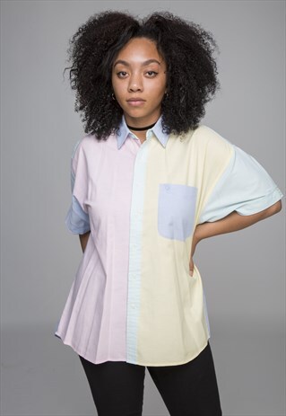 VINTAGE PASTEL BLOC COLOUR SHIRT