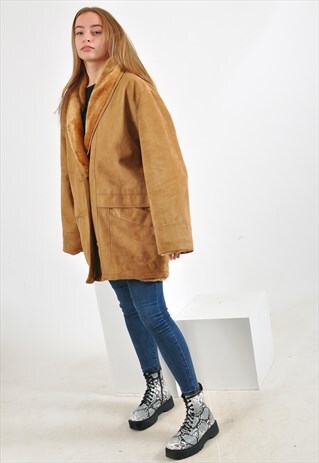 VINTAGE 90'S FAUX FUR COAT