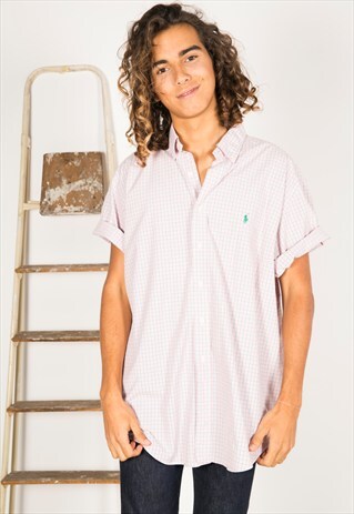 VINTAGE 80S POLO RALPH LAUREN SHIRT / R0062