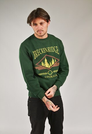 VINTAGE COLORADO SWEATSHIRT GREEN