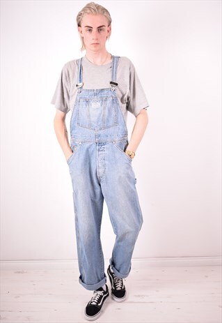 LEVI'S MENS VINTAGE DENIM DUNGAREE MEDIUM BLUE 90S