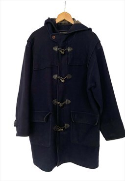 Yves Saint Laurent vintage blue wool duffle jacket for women