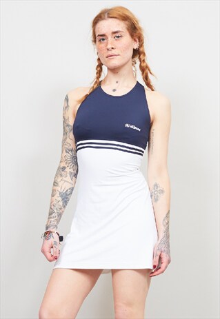 VINTAGE 80'S ELLESSE NAUTICAL TENNIS DRESS