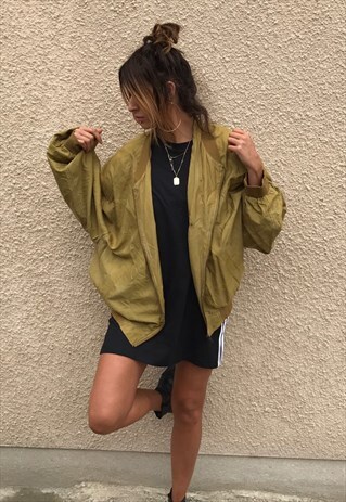 CLASSIC VINTAGE UNISEX SILK BOMBER JACKET