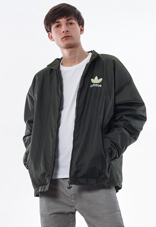 VINTAGE ADIDAS ORIGINALS TRACKSUIT COACH 90S GREEN