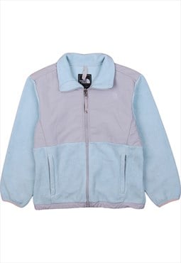 Vintage 90's The North Face Fleece Jumper Full Zip Up Blue