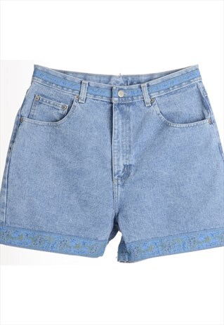 1980S BILL BLASS DENIM SHORTS - W31