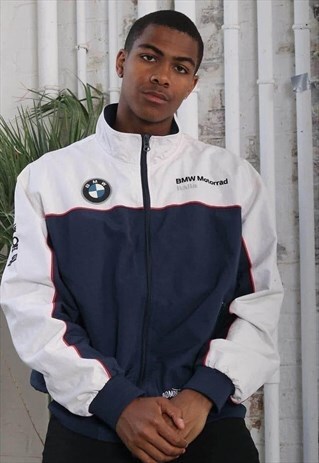 VINTAGE BMW MOTORSPORT RACING JACKET BLUE