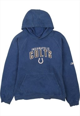 Vintage 90's Colts Hoodie Indianapolis Colts Pullover Blue