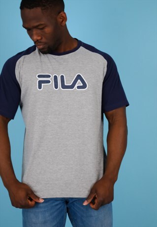 VINTAGE FILA T-SHIRT IN GREY NT80