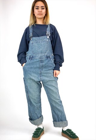 VINTAGE 90'S DENIM DUNGAREES