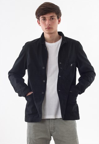 VINTAGE POLO RALPH LAUREN DENIM SUPPLY COAT BLACK
