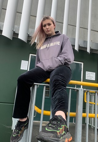 VINTAGE NIKE 90S EMBROIDERED CENTRE SWOOSH HOODIE