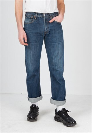 VINTAGE BLUE LEVI'S 501 FIT DENIM JEANS