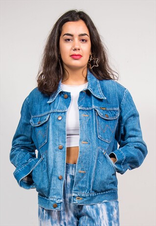 90'S VINTAGE BLUE DENIM WRANGLER JACKET