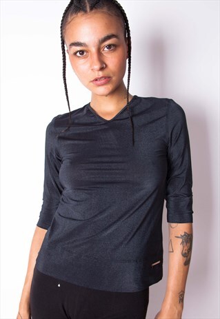 VINTAGE VALENTINO Y2K SHINY STRETCHY TOP ID:A233