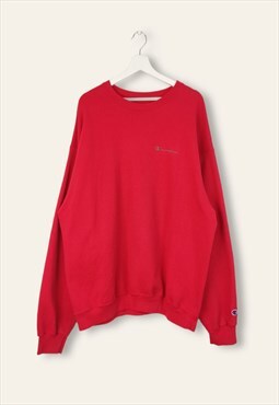 Vintage Champion Sweatshirt Empe in Red XL