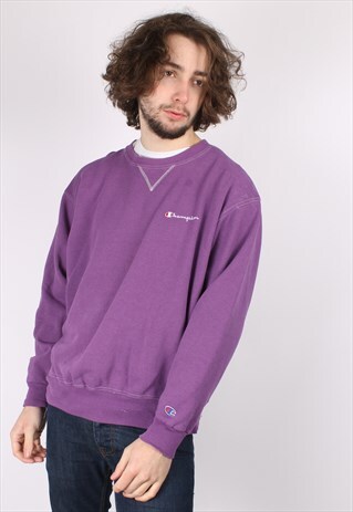 VINTAGE CHAMPION SWEATSHIRT IN PURPLE