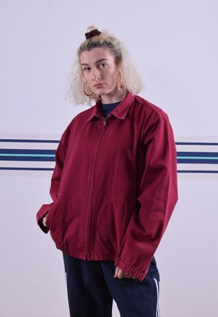 MAROON RALPH LAUREN HARRINGTON JACKET