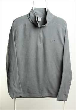 Vintage Champion Fleece 1/4 zip Sweatshirt Grey