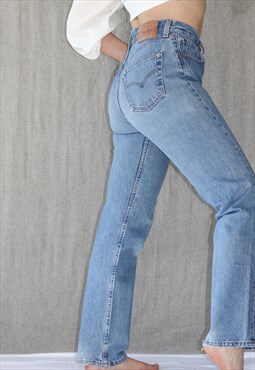 Vintage 501 High Rise Straight Blue Levi  Jeans