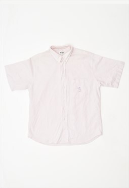 Vintage Hugo Boss Shirt Short Sleeve Stripes Pink
