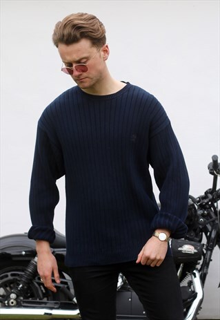 TIMBERLAND USA 90S RIBBED KNITTED JUMPER