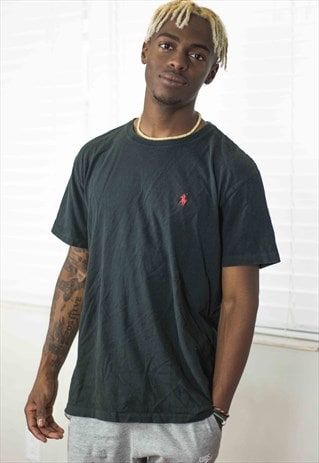 VINTAGE POLO RALPH LAUREN T-SHIRT LOGO 90S M 6.4