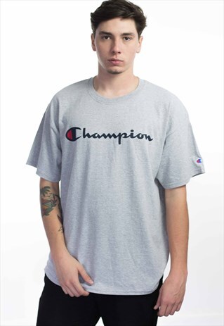 VINTAGE CHAMPION LOGO T-SHIRT 90S XL 7.5